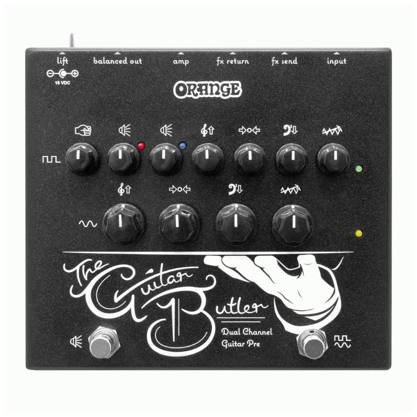 Orange Guitar Butler Dual Channel Pre Amp Effects Pedal