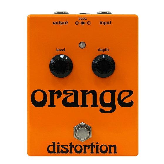 Orange Distortion Guitar Effects Pedal