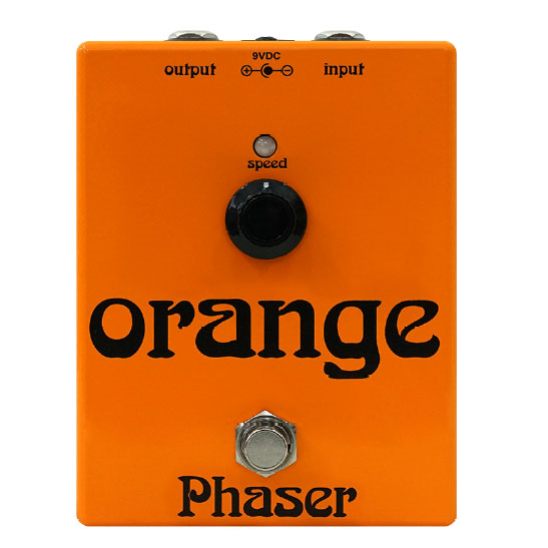 Orange Phaser Guitar Effects Pedal
