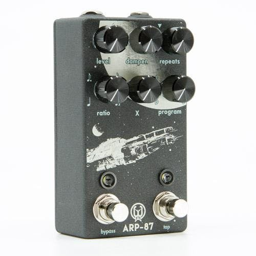 Walrus Audio ARP-87 multi-function delay effects pedal with knobs and input/output jacks for guitar or instrument use.