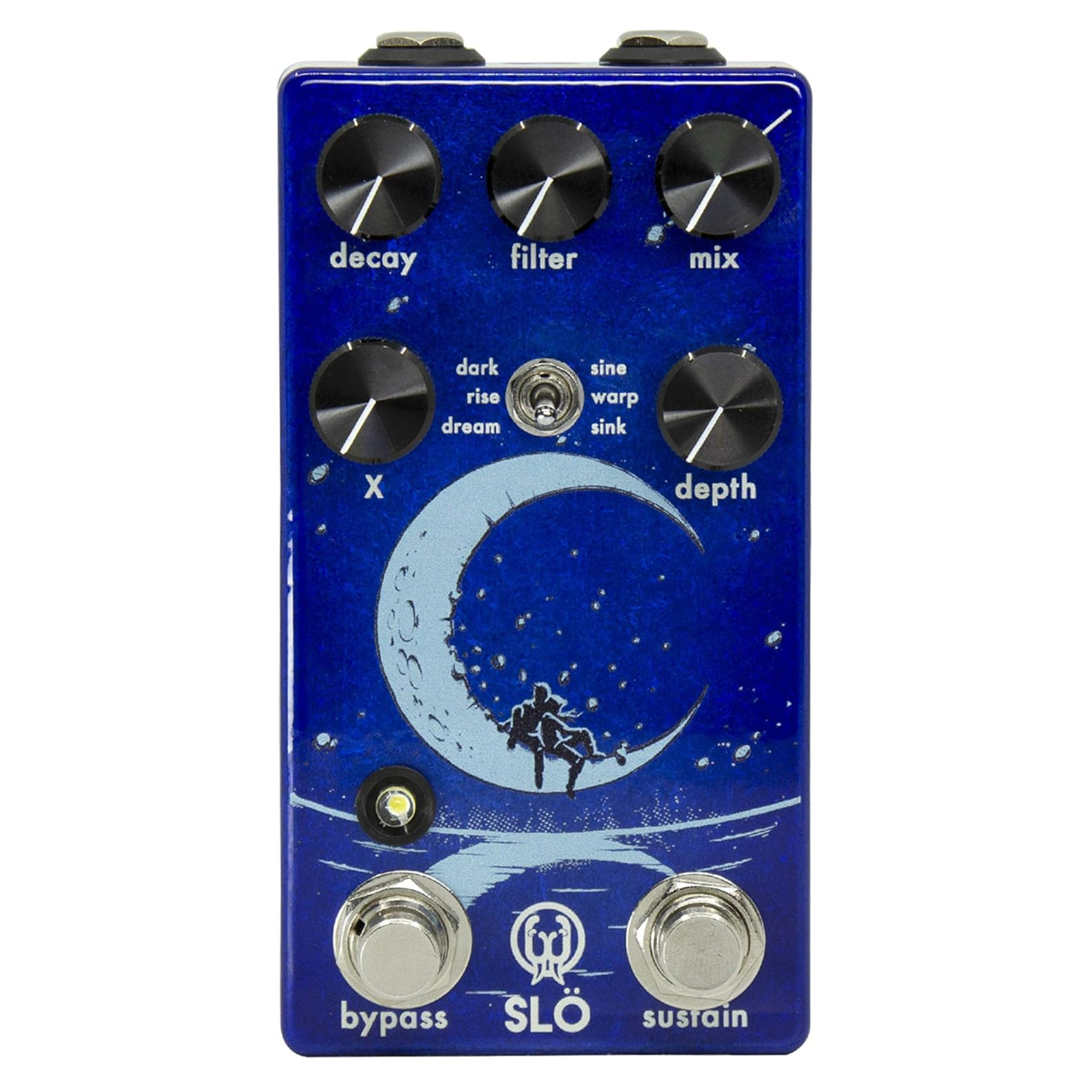 Walrus Audio Slo multi-texture reverb effects pedal with knobs and footswitch for guitar or instrument processing.