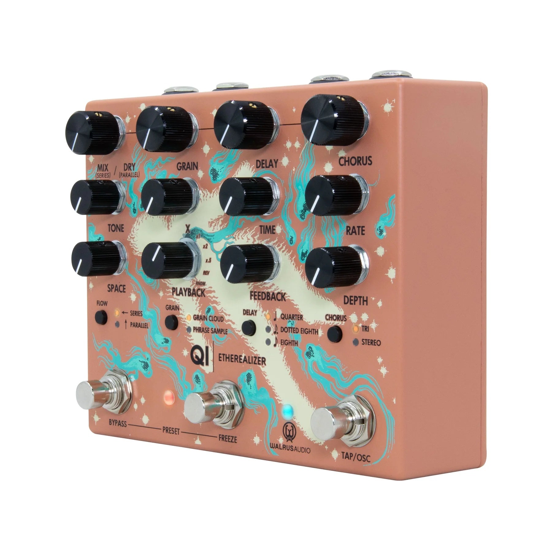 Walrus Audio Qi Etherealizer Effects Pedal - Terracotta