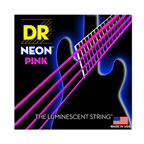 DR NPB-45 Hi-Def Neon Pink Colored Medium 45-105 Bass Strings Set