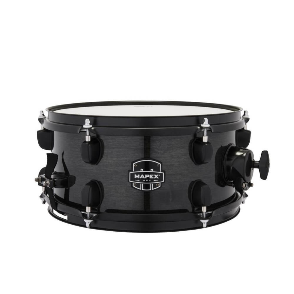 Mapex MPX 12x6 Maple/Poplar Hybrid Side Snare Drum - Transparent Midnight Black