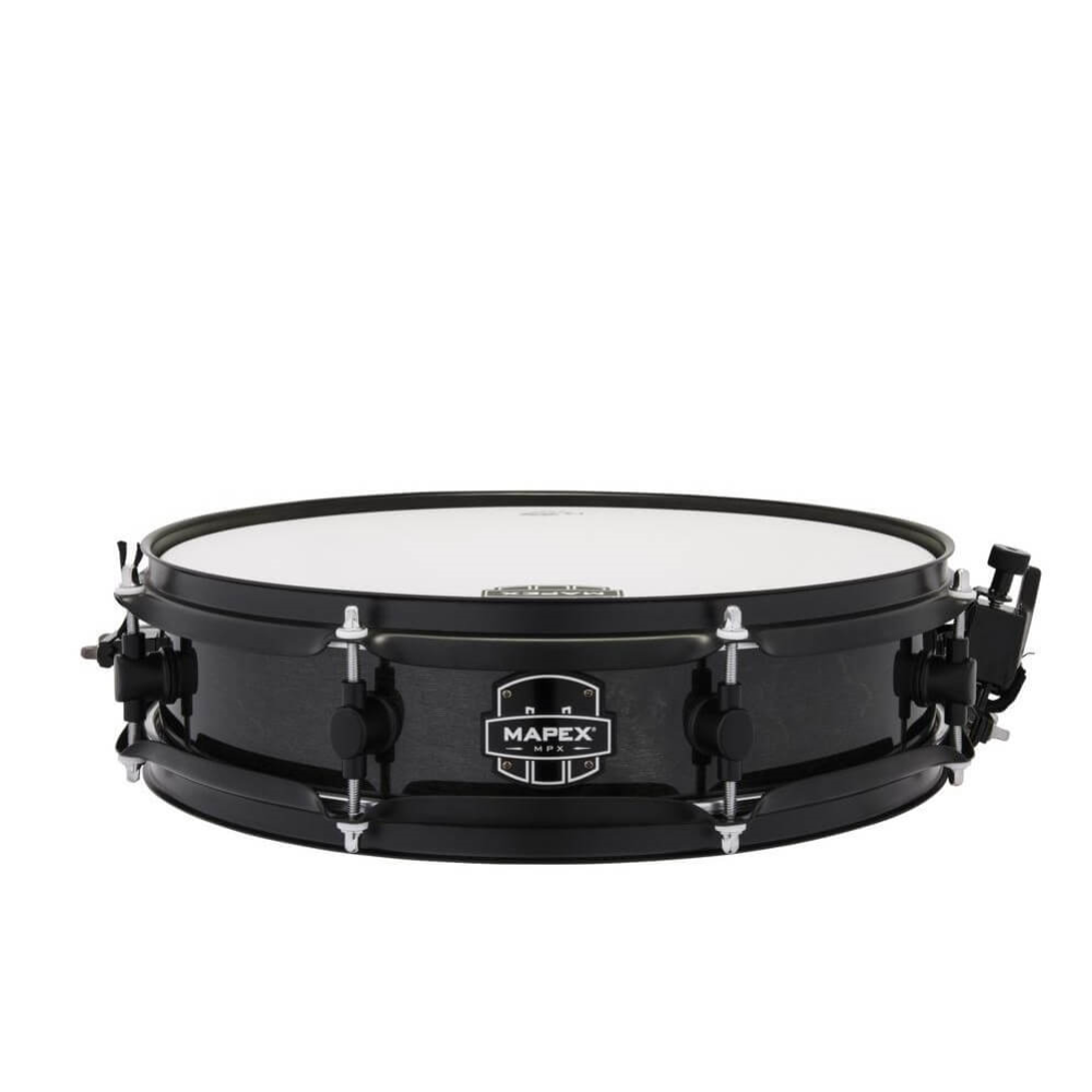 Mapex MPX Maple/Poplar Hybrid 14 x 3.5 Piccolo Side Snare Drum - Transparent Midnight Black
