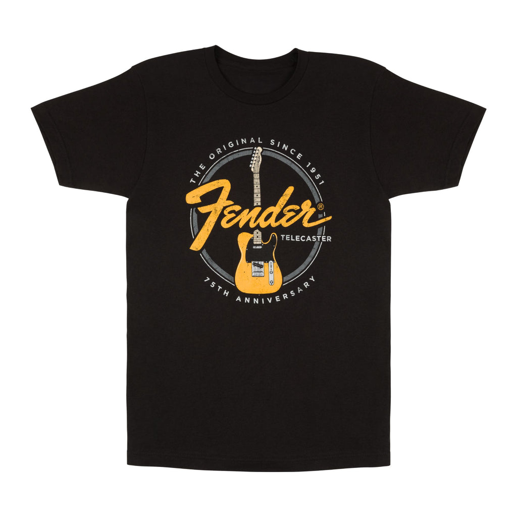 Fender Telecaster 75th Tele T-Shirt - Vintage Black (M)