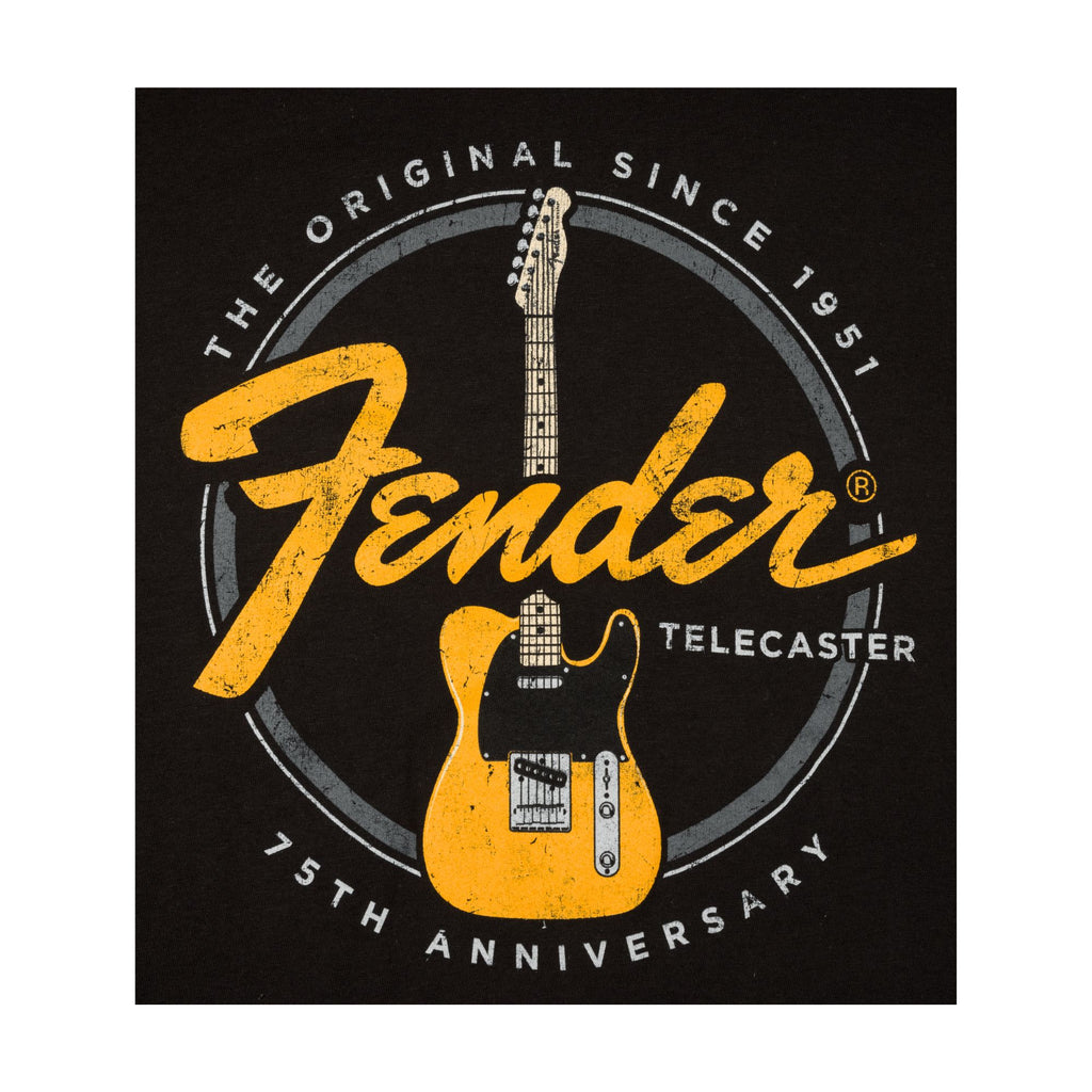 Fender Telecaster 75th Tele T-Shirt - Vintage Black (M)