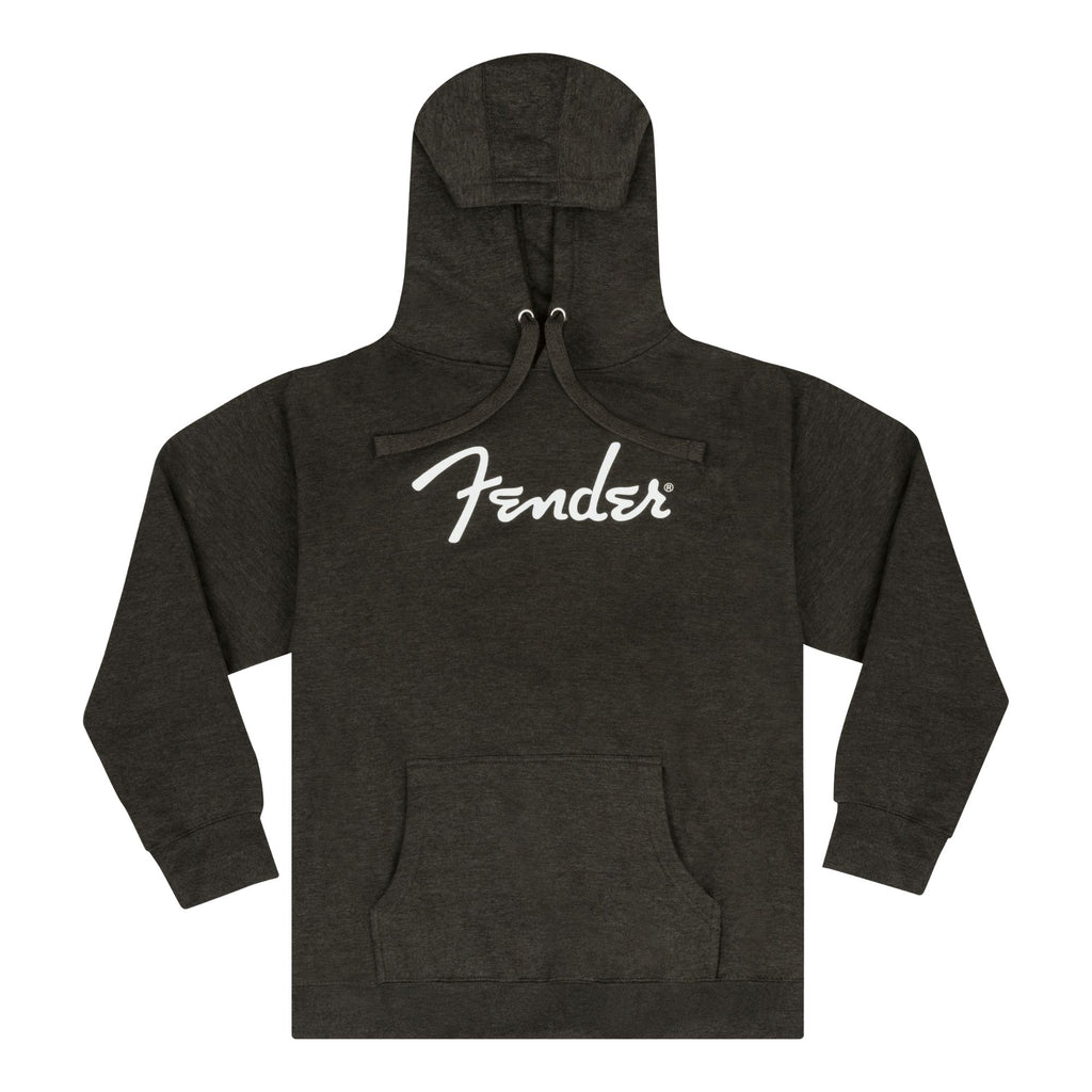 Fender Spaghetti Logo Hoodie, Gray Heather, S
