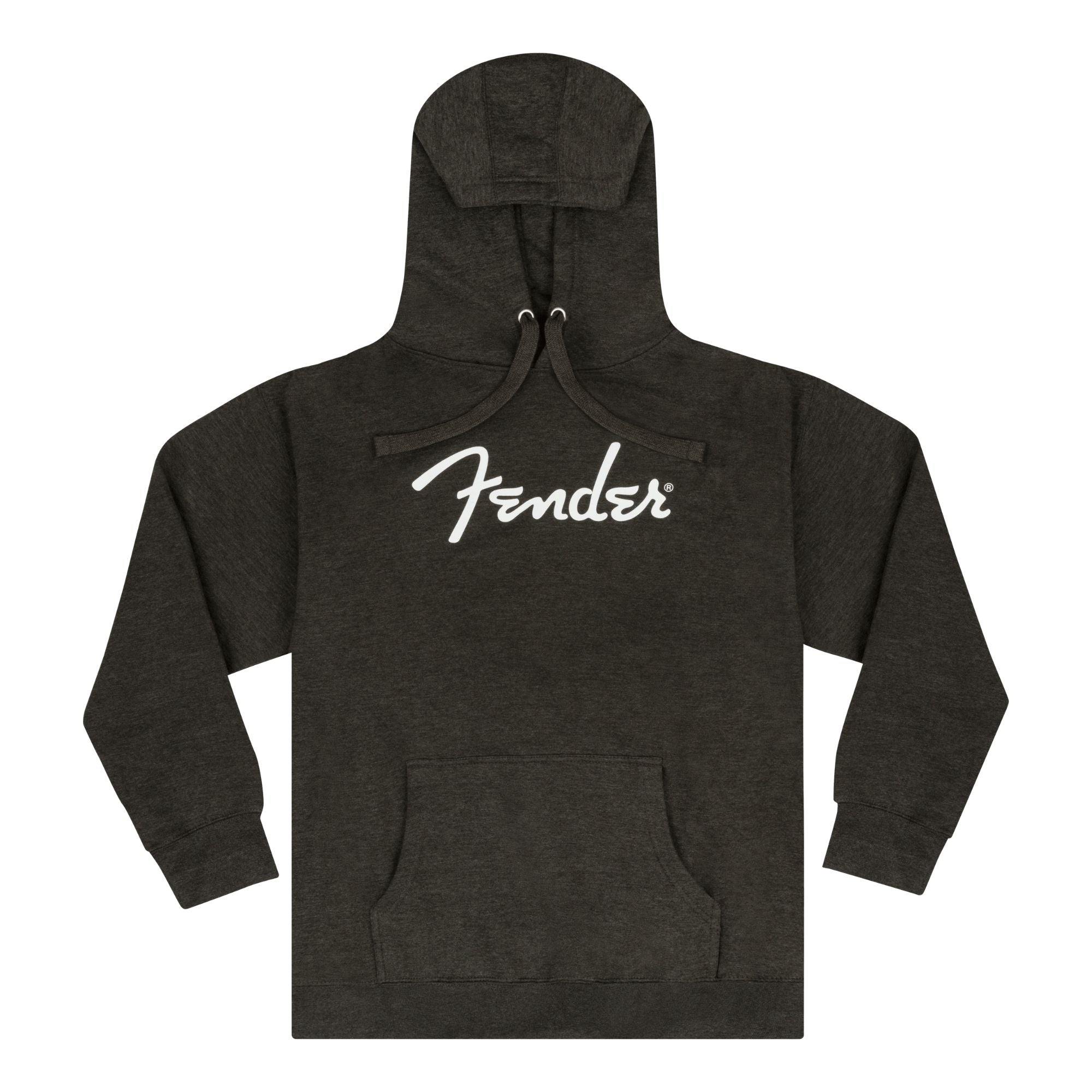 Fender Spaghetti Logo Hoodie, Gray Heather, S