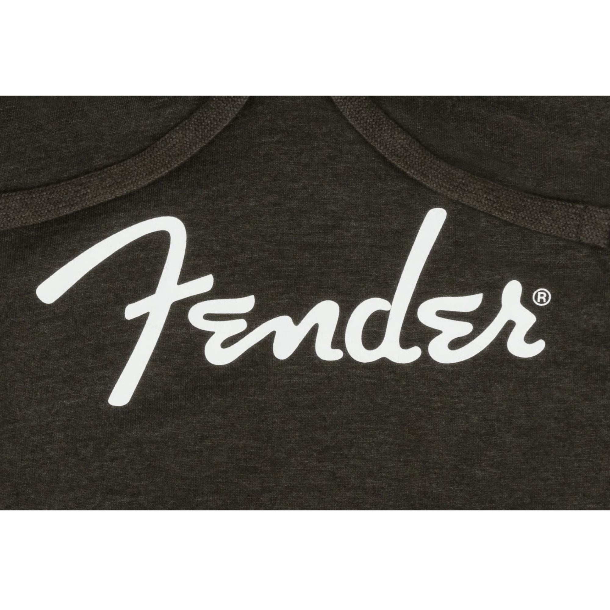 Fender Spaghetti Logo Hoodie, Gray Heather, S