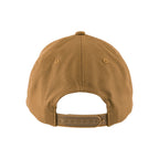 Fender Vintage Badge Hat in caramel color, featuring a classic guitar-themed design and vintage Fender branding.