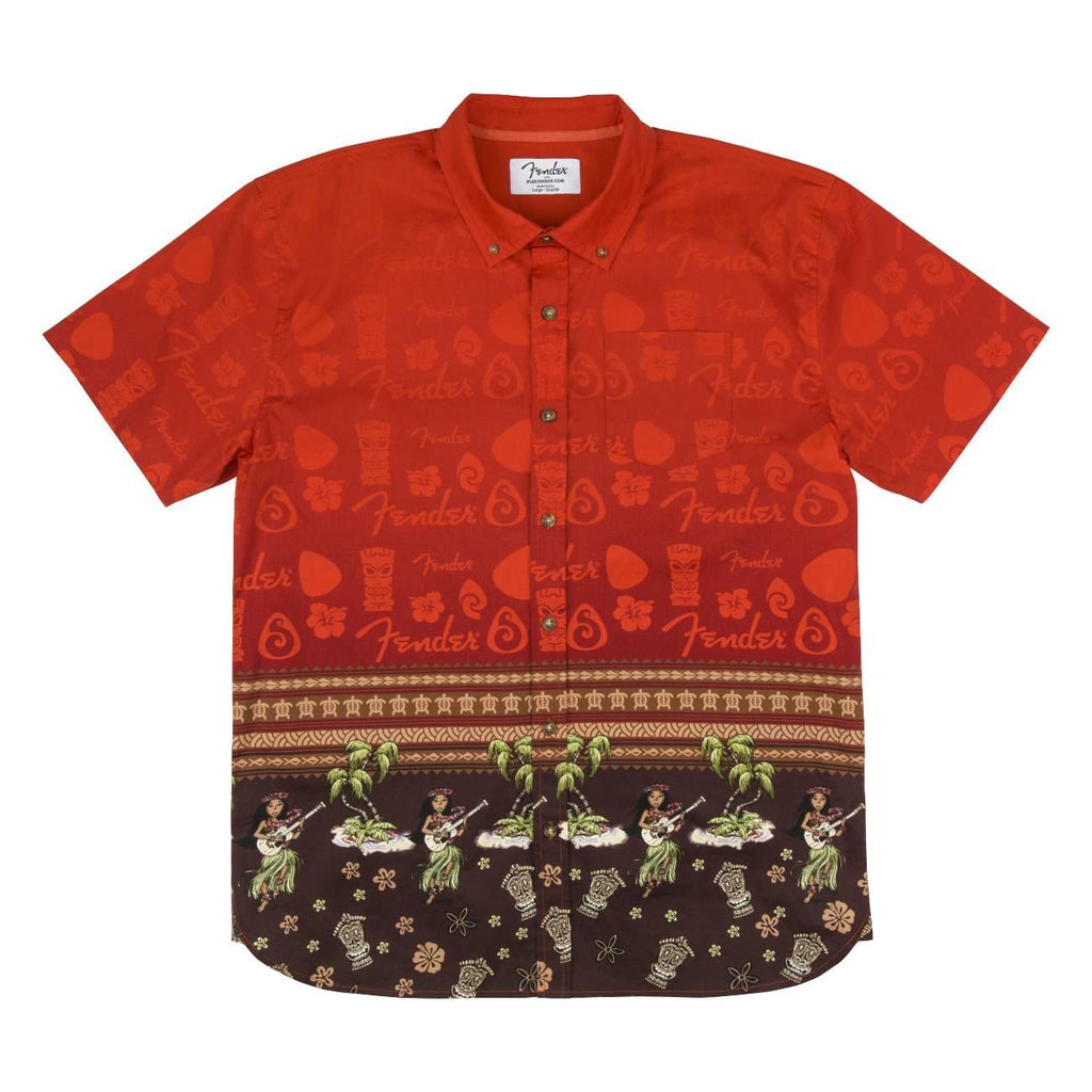 Fender The Hawaiian Multi Button Up Shirt (Large)