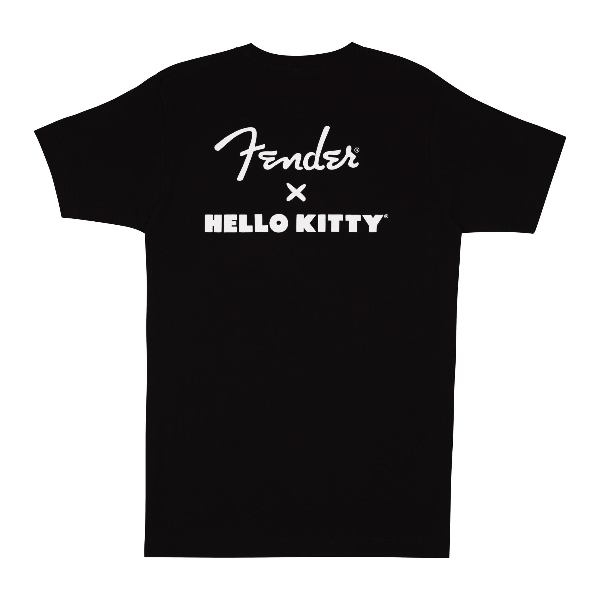 Fender Hello Kitty Sm Front Hit Logo Tee - Black (XL)