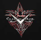 Fender Custom Shop Pinstripe T-Shirt - Black (S)