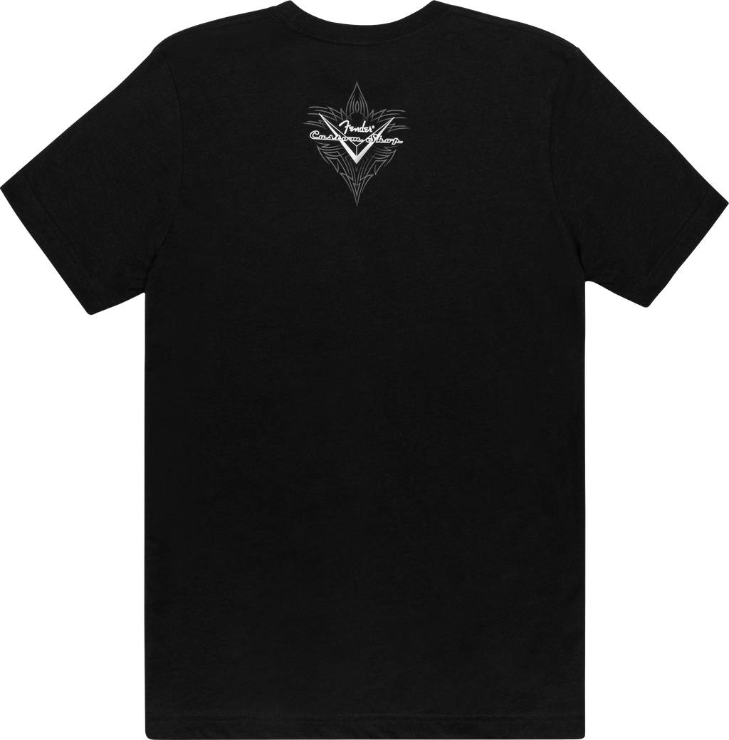 Fender Custom Shop Pinstripe T-Shirt - Black (S)