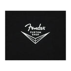 Fender Custom Shop solid black guitar T-shirt in size small, featuring a simple design and comfortable fit.