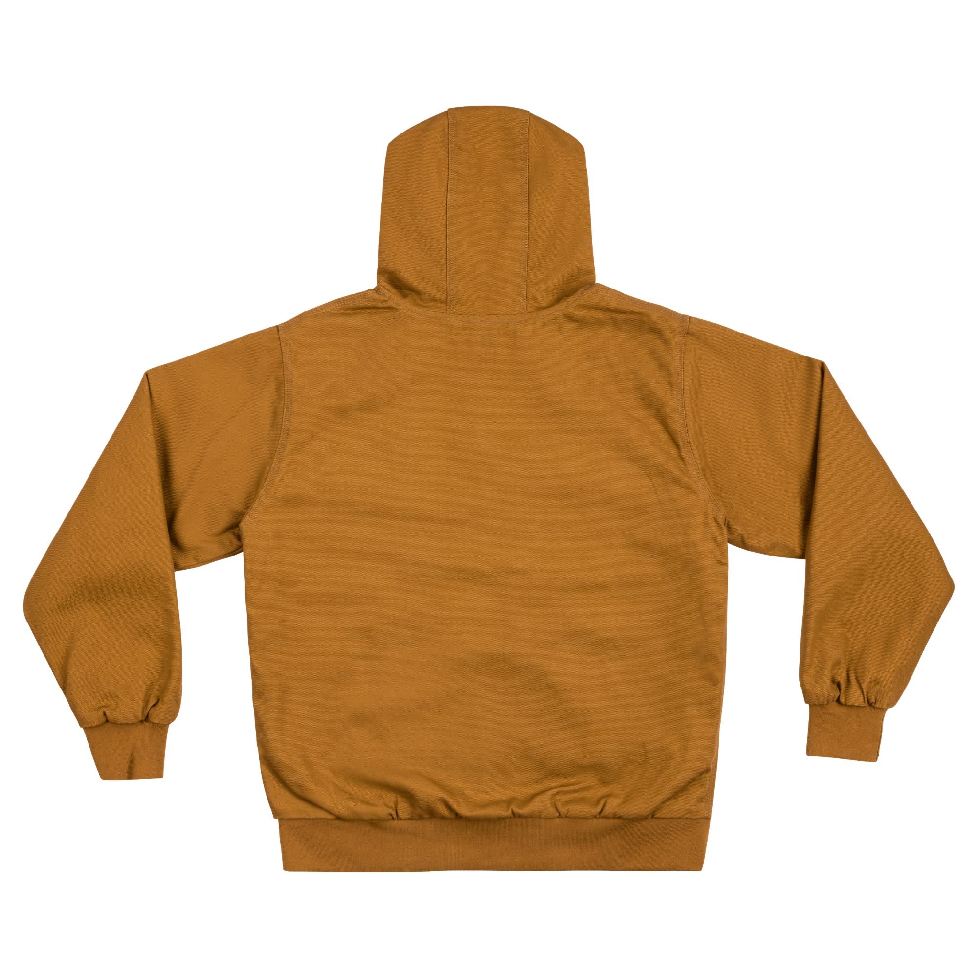 Fender Utility Canvas Jacket in saddle color, size medium, featuring durable fabric and practical design for guitar enthusiasts.