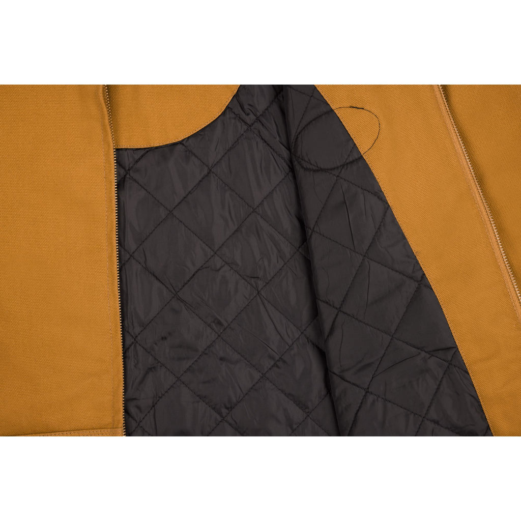 Fender Utility Canvas Jacket in saddle color, size M, featuring durable fabric and practical design for guitar enthusiasts.