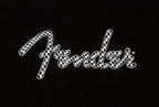 Fender Spaghetti Logo Wavy Checker T-Shirt - B&W Checker (L)