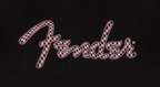 Fender Spaghetti Logo Wavy Checker Tee, Pink Checker, M
