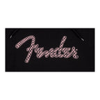 Fender Spaghetti Logo Wavy Checker Hoodie, Pink Checker, L