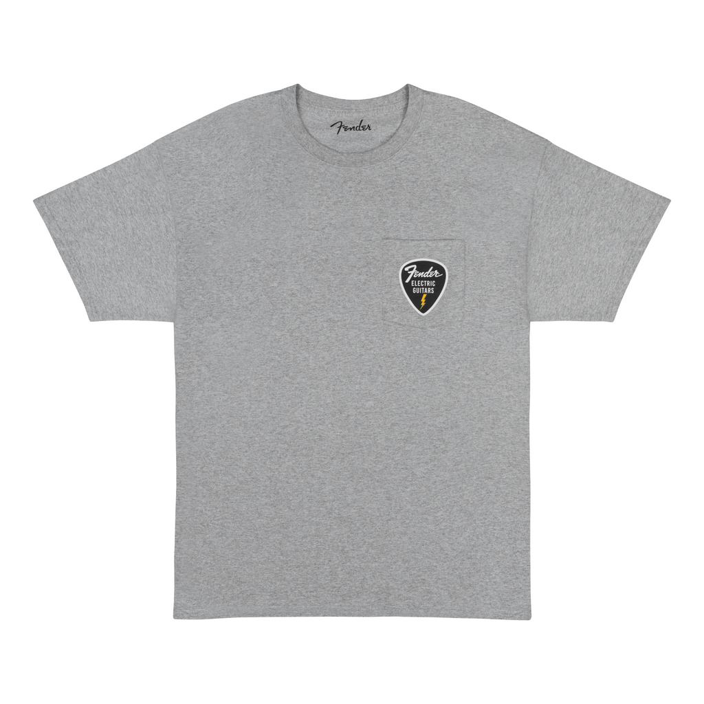 Fender Pick Patch Pocket T-Shirt - Athletic Gray (L)