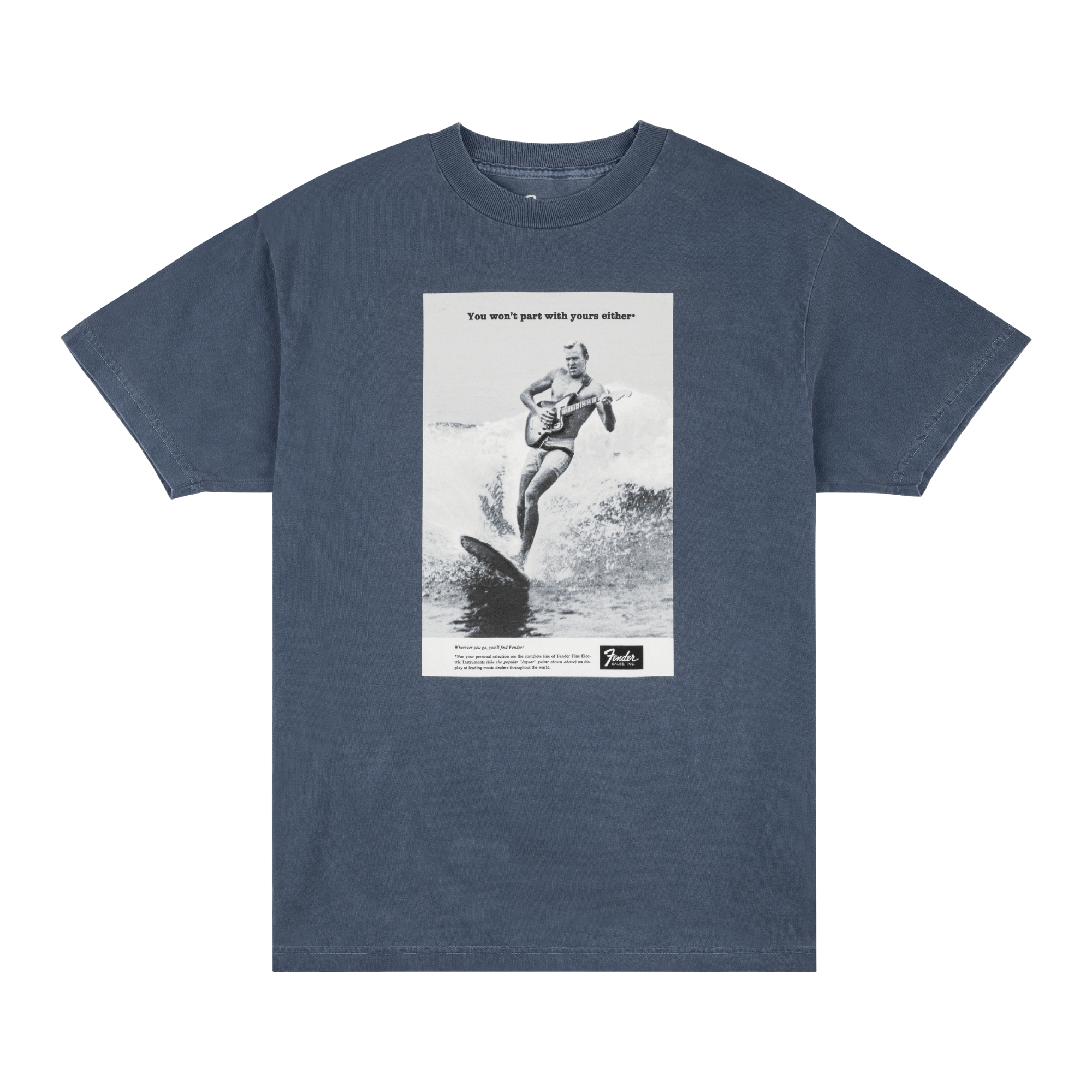 Fender Fender Vintage Ad Surfer T-Shirt  - Ocean (M)