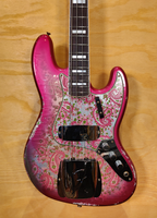 Fender Custom Shop Limited Edition Jazz Bass Guitar Heavy Relic - Aged Pink Paisley