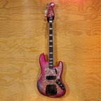 Fender Custom Shop Limited Edition Jazz Bass Guitar Heavy Relic - Aged Pink Paisley