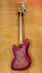 Fender Custom Shop Limited Edition Jazz Bass Guitar Heavy Relic - Aged Pink Paisley