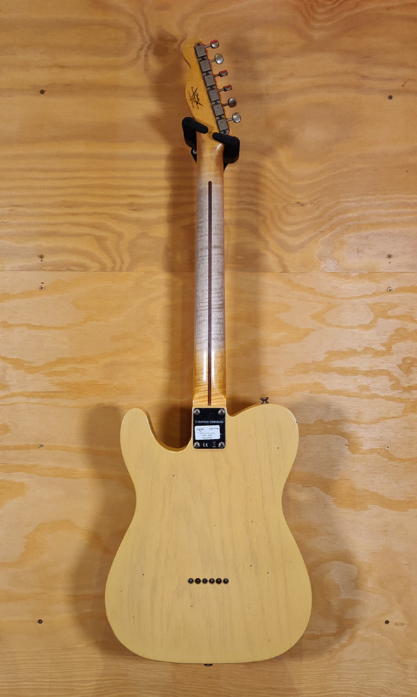 Fender Custom Shop Limited Edition '53 Telecaster Journeyman Relic Electric Guitar with 2A Flame Maple Neck - Aged Nocaster Blonde