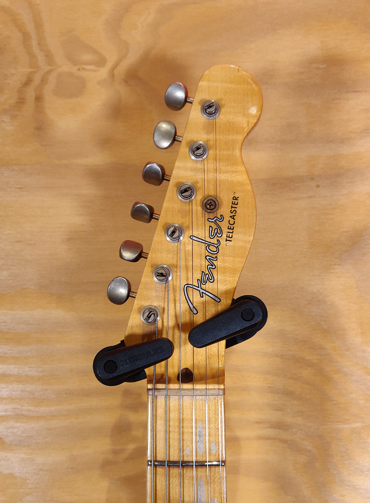 Fender Custom Shop Limited Edition '53 Telecaster Journeyman Relic Electric Guitar with 2A Flame Maple Neck - Aged Nocaster Blonde