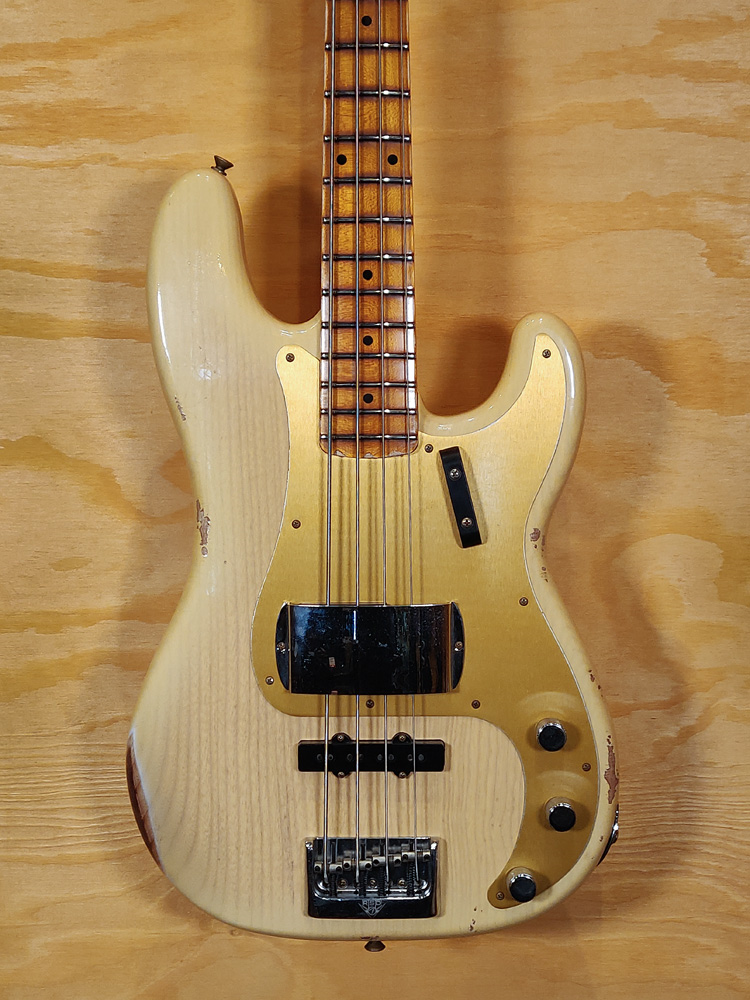Fender Custom Shop Limited Edition 1959 Precision Bass Guitar Special Relic with Quartersawn Maple Neck - Natural Blonde