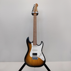 Patrick James Eggle 96-V-HSS-2-TSB Electric Guitar with Swamp Ash Body and 3A Roasted Flame Maple Neck - 2-Tone Sunburst