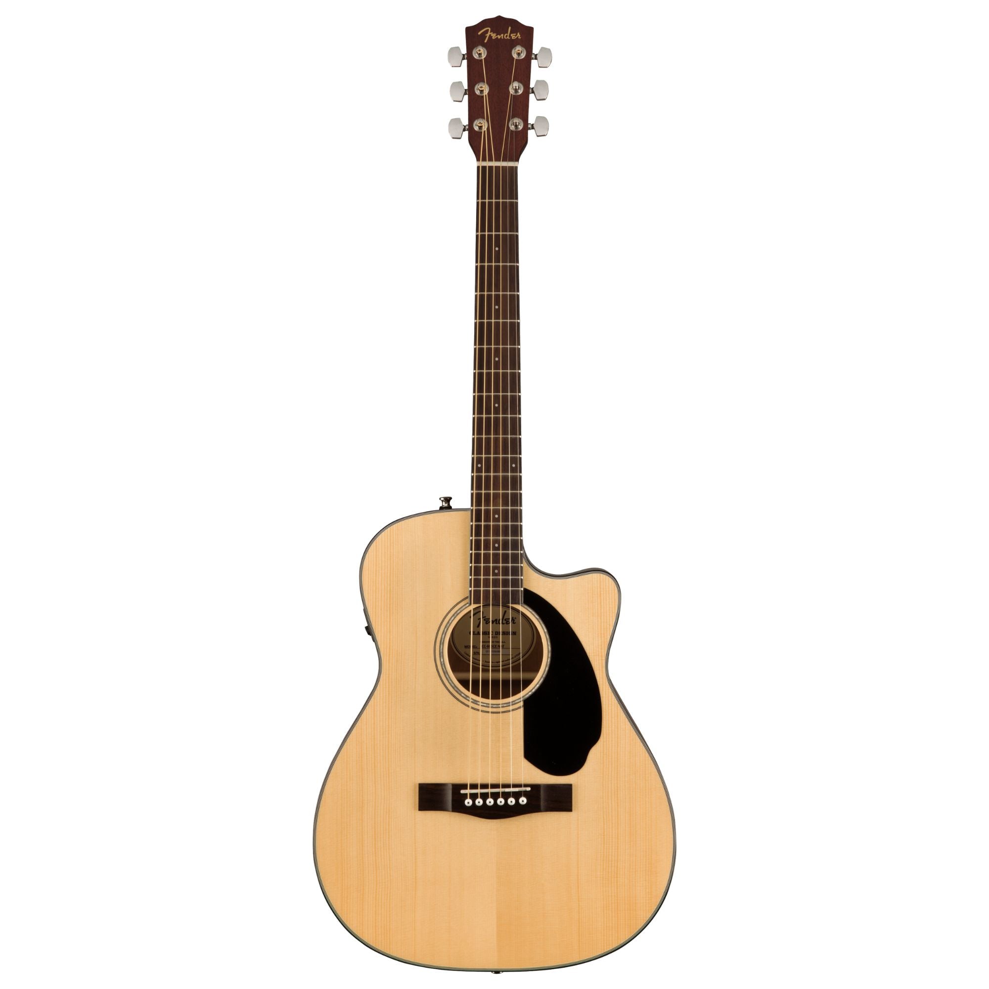 Fender CC-60SCE Concert Acoustic Guitar - WN - Natural
