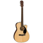 Fender CC-60SCE Concert Acoustic Guitar - WN - Natural