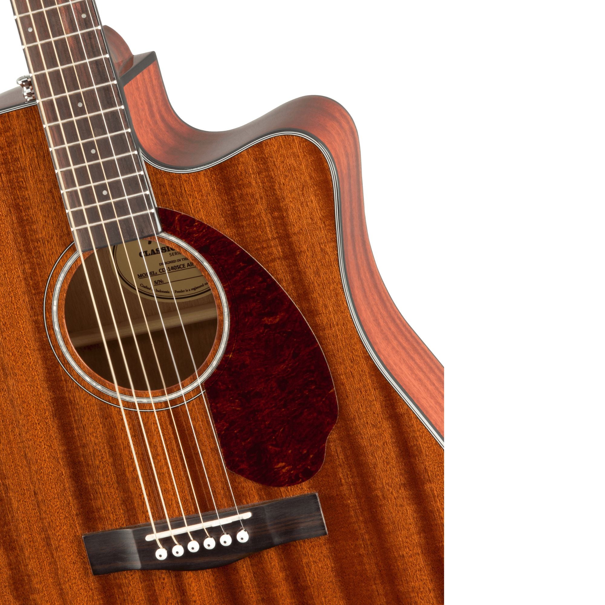 Fender CD 140SCE Dreadnought Walnut FB All Mhgny w/Case