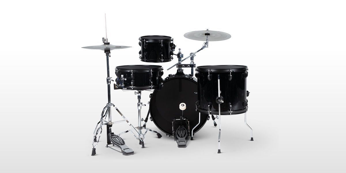 Natal DNA Stealth 4-Piece 18in Drum Kit - Silent Cymbals - Mesh Heads