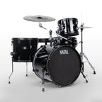 Natal DNA Stealth 4-Piece 18in Drum Kit - Silent Cymbals - Mesh Heads