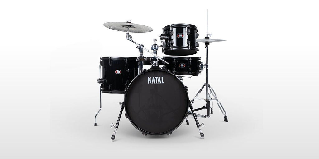 Natal DNA Stealth 4-Piece 18in Drum Kit - Silent Cymbals - Mesh Heads