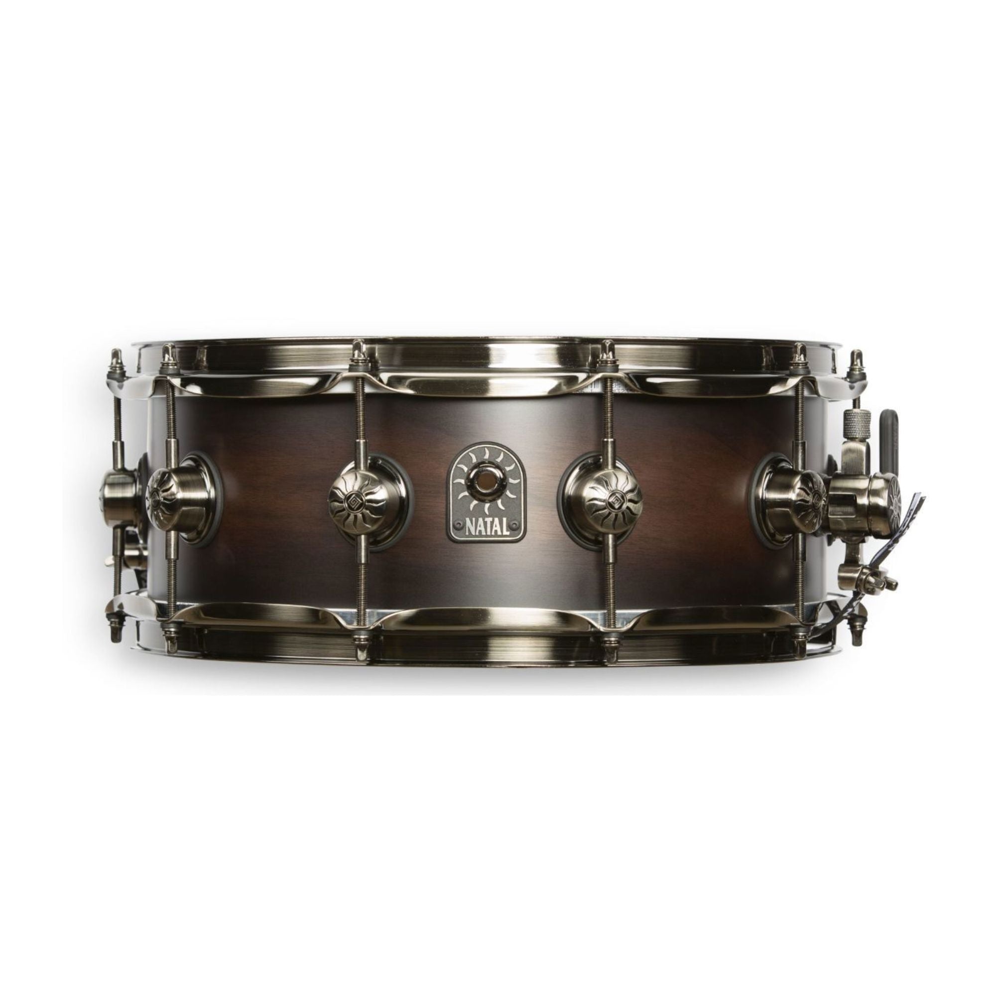 British Drum Co SD-WN-S455-BNB 14x5.5 Walnut Snare Vintage Burst