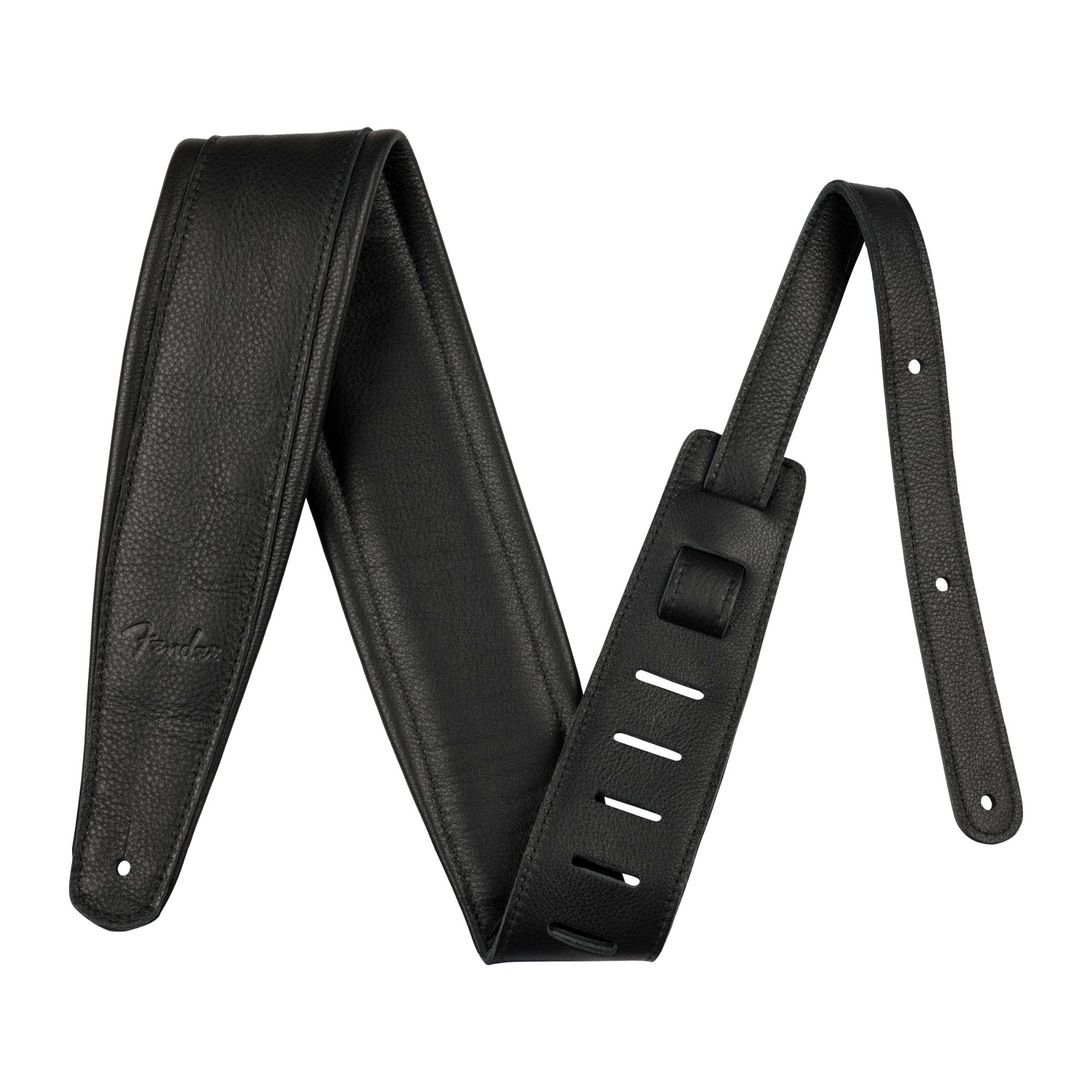 Fender 3.5" Premium Lthr Strap Blk