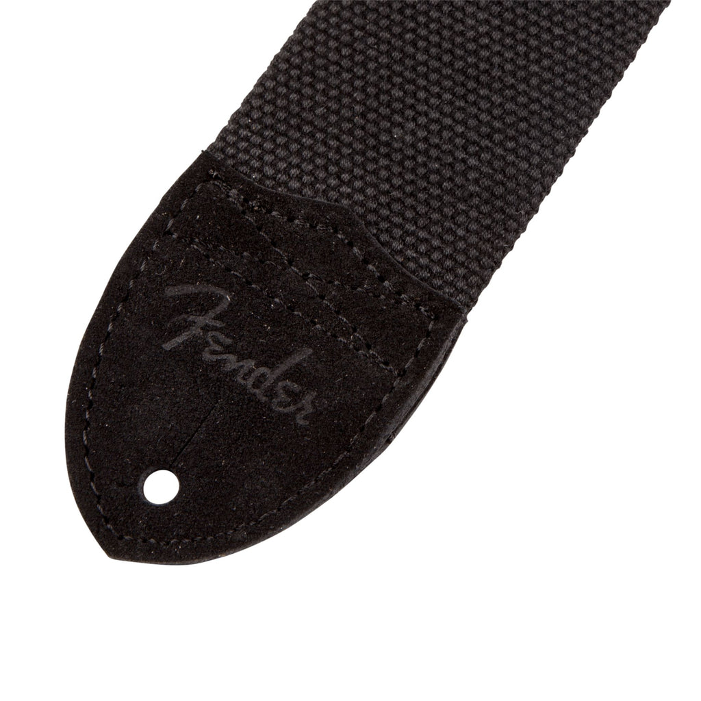 Fender Cotton/Leather Guitar Strap in Black