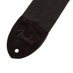 Fender Cotton/Leather Guitar Strap in Black