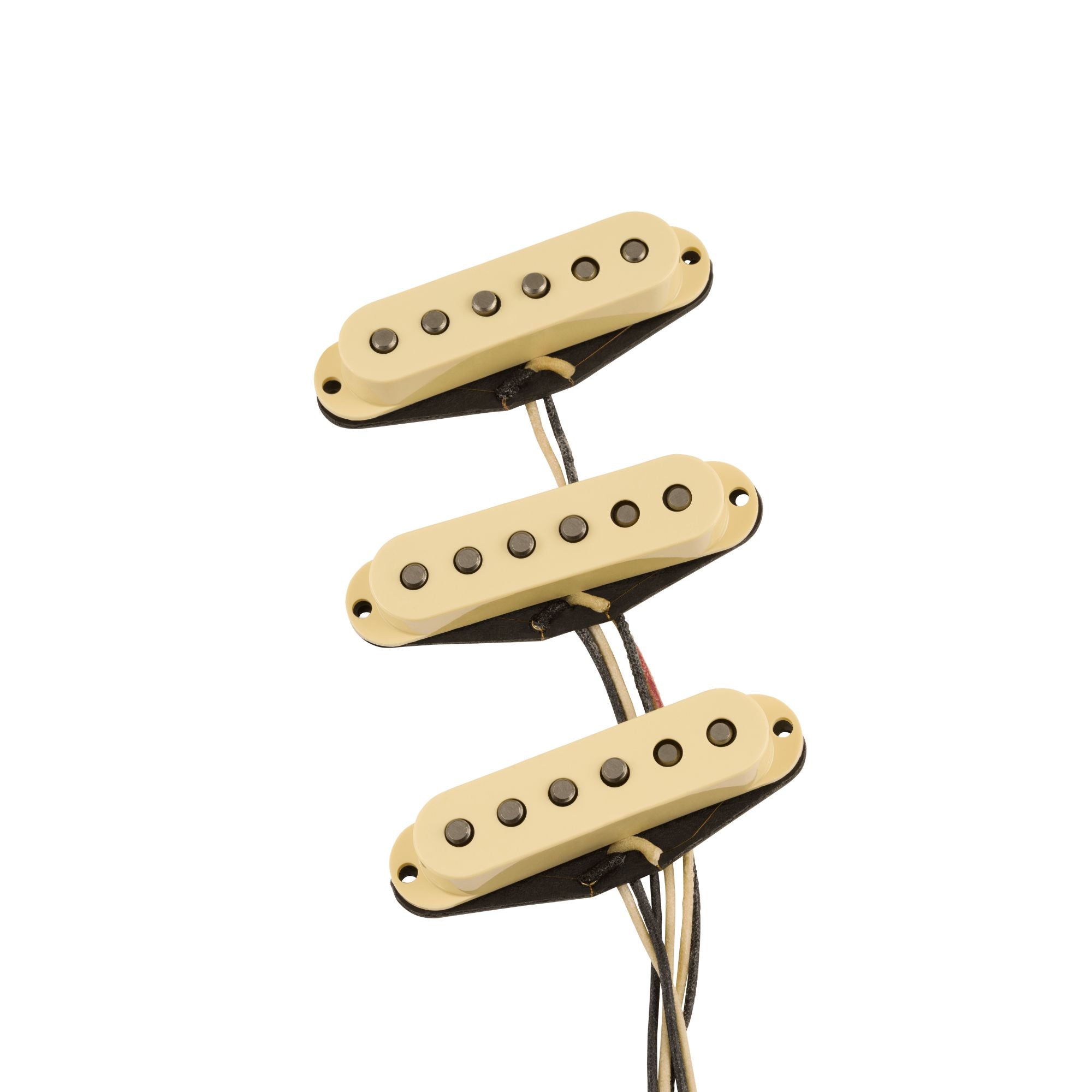 Fender Pure Vintage '61 Stratocaster pickup set with three single-coil pickups and vintage-style wiring for electric guitar.