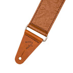 Fender Tooled Leather 2in Guitar Strap in Brown