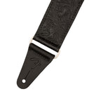Fender Tooled Leather 2in Guitar Strap in Black