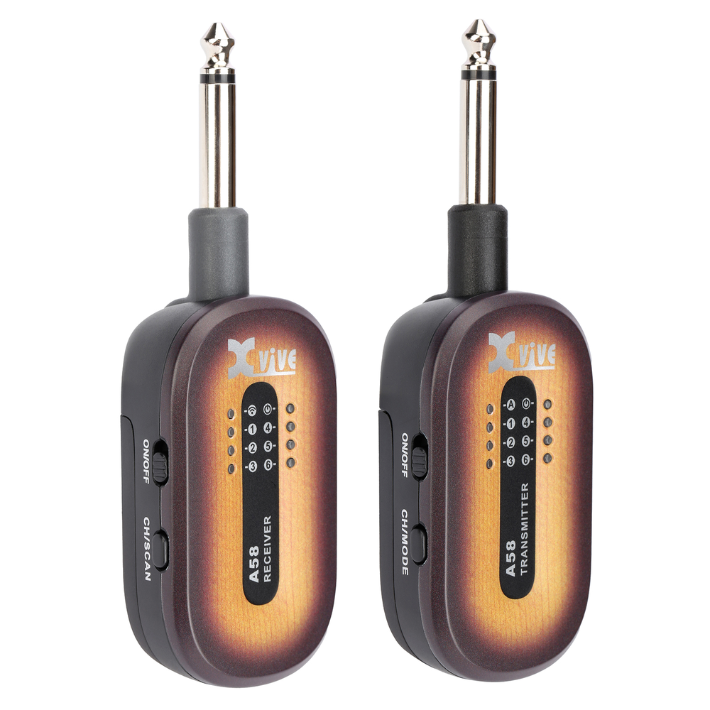 XVIVE A58 SUNBURST GUITAR WIRELESS 5.8GHZ