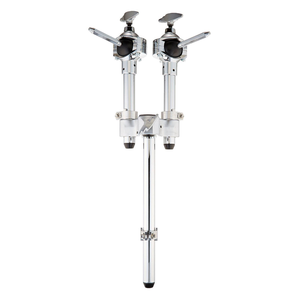 Yamaha TH945B double tom holder attached to a drum stand, used for securing double tom drums in drum hardware and accessories.