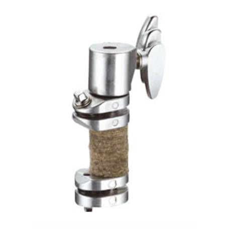 Yamaha LC930A locking hi-hat clutch for drum hardware, shown attached to a hi-hat cymbal with securing mechanism.